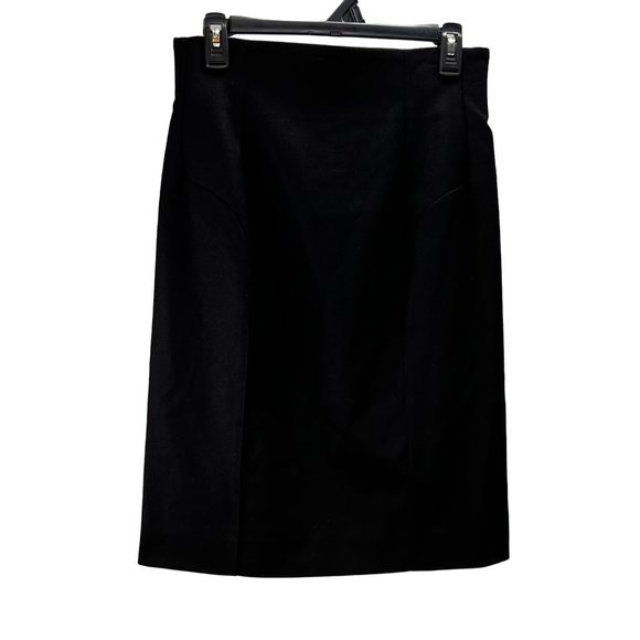 Yves Saint Laurent 2008 Fall Winter Black Wool Skirt Knee Length 29 in Waist - Picture 1 of 6